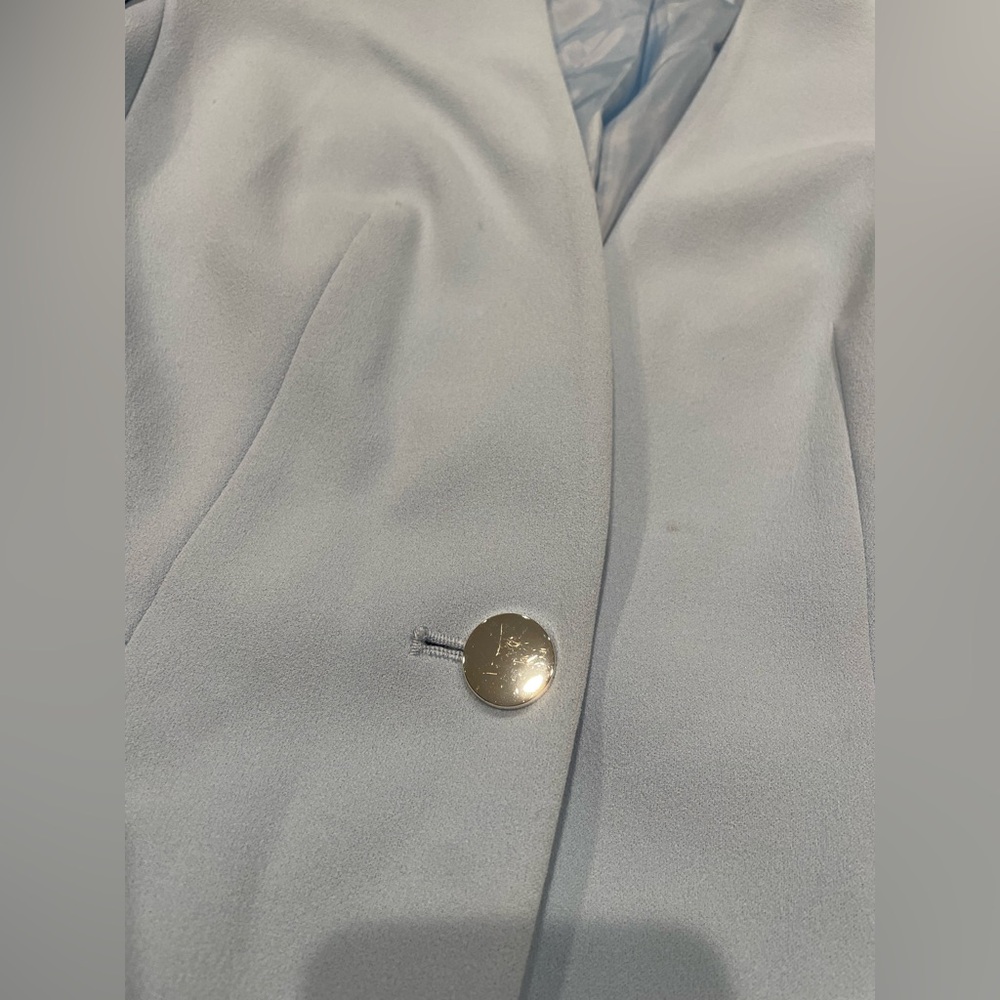 Calvin Klein Women's Sky Blue Blazer - Picture 3 of 6